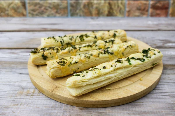 Raya de hojaldre de perejil de queso . — Foto de Stock