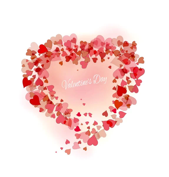 Beau fond rose avec des cœurs — Image vectorielle