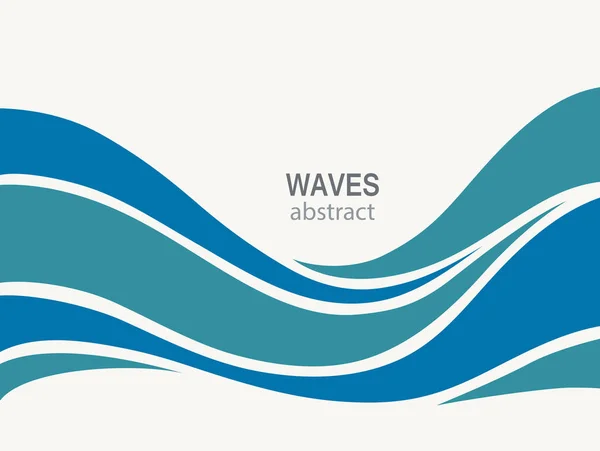 Water Wave Logo abstract design — Stock Vector