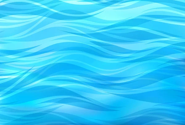 Bello sfondo blu di onde stilizzate — Vettoriale Stock