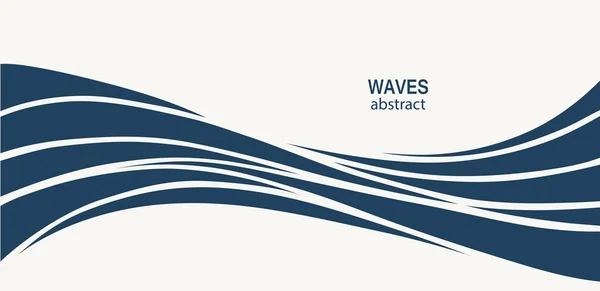 Diseño abstracto del logotipo Water Wave. Cosméticos Surf Sport Logotipo c — Archivo Imágenes Vectoriales