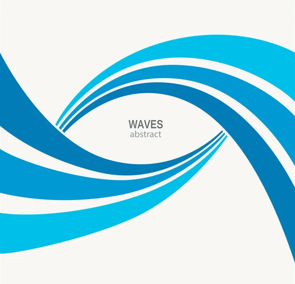 Логотип водної хвилі абстрактний дизайн. Косметика Серф Спорт Logotype c — стоковий вектор