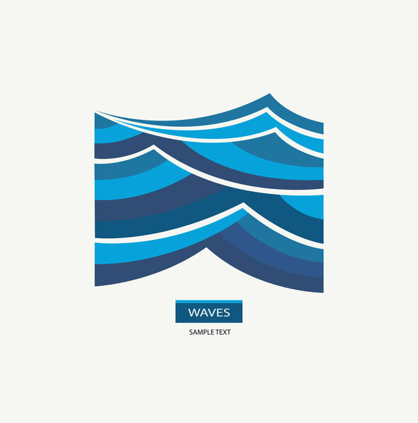 Логотип водяной волны
.