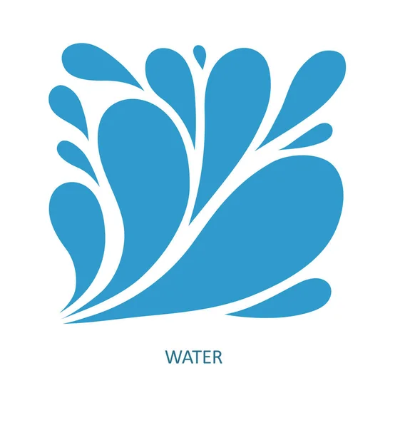 Water Wave Logo design abstrait. Cosmétiques Surf Sport Logotype c — Image vectorielle