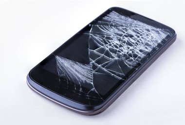 Kırık cep telefonu ekran