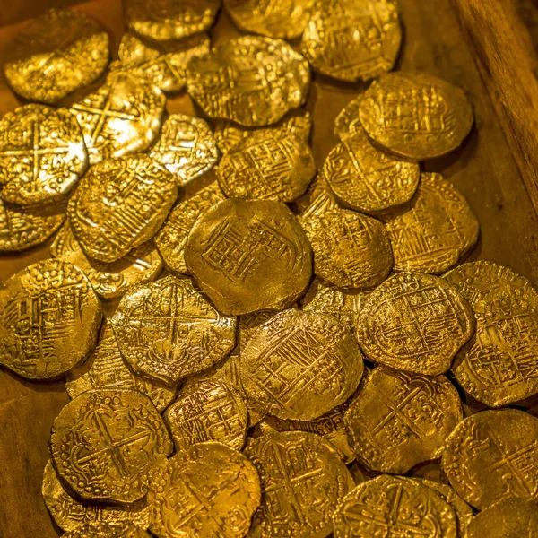 Золоті монети Ліцензійні Стокові Зображення