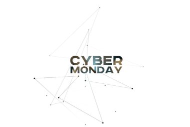 Cyber Pazartesi arka plan. Tatil kavramı Online alışveriş.