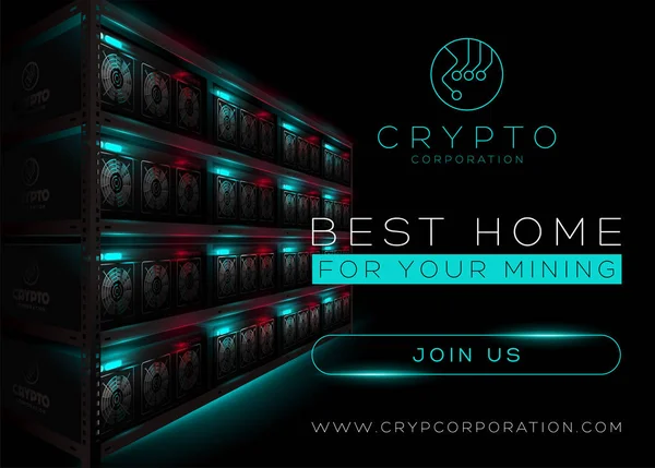 Bitcoin araştırma grubu karanlık odada vektör çizim ayrıntılı. Raf parlayan incelemesi bilgisayar.