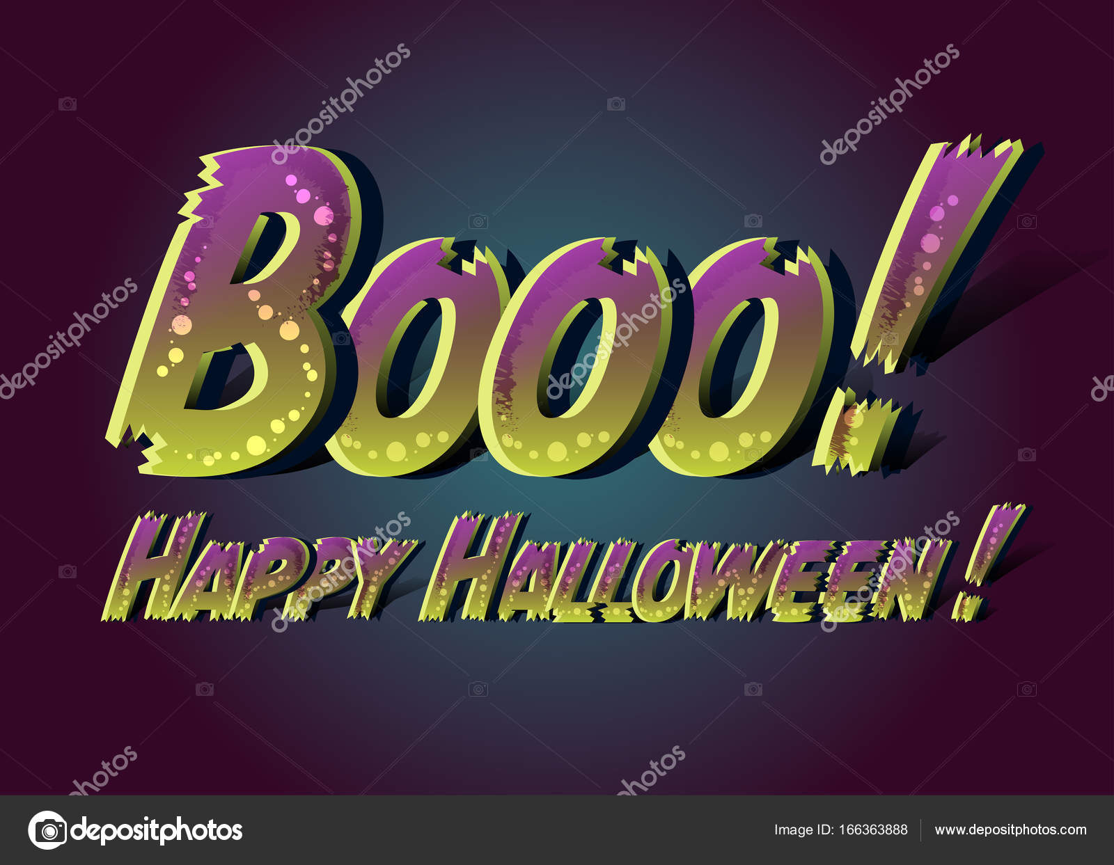 booo happy halloween happy halloween funny card message design