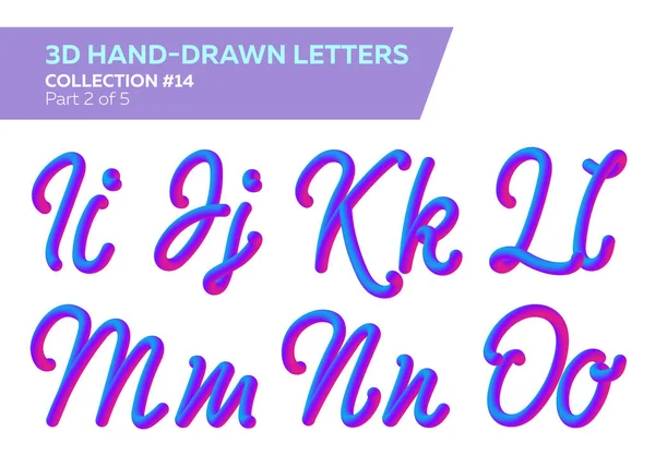 3D yuvarlak başlık yazı tipi. Neon kabarcık boyalı harfleri ile yazı kümesi. Mat pembe ve mavi renkler. Neon tüp çizilmiş yazı. 