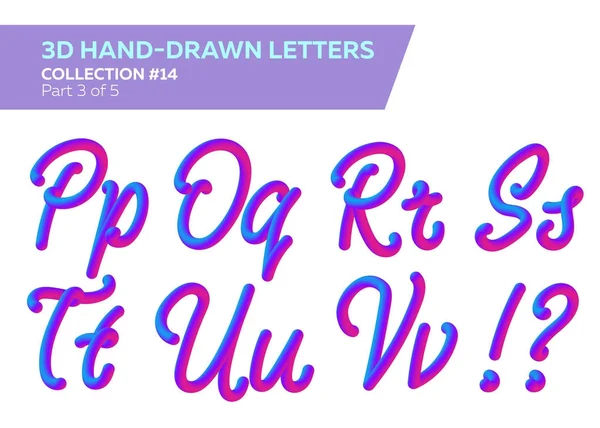 3D yuvarlak başlık yazı tipi. Neon kabarcık boyalı harfleri ile yazı kümesi. Mat pembe ve mavi renkler. Neon tüp çizilmiş yazı. 