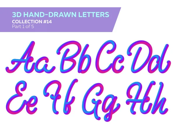 3D yuvarlak başlık yazı tipi. Neon kabarcık boyalı harfleri ile yazı kümesi. Mat pembe ve mavi renkler. Neon tüp çizilmiş yazı. 