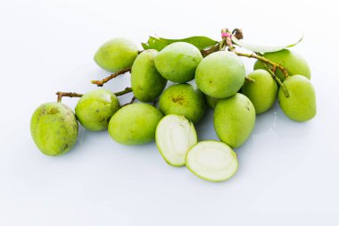 Beyaz Mangifera Mango kadar kapatın