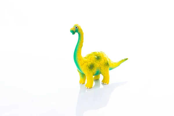 Іграшка динозавра ізольована на білому — стокове фото