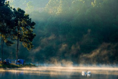Morning at Pang Ung lake, Pang Ung Mae Hong Son province