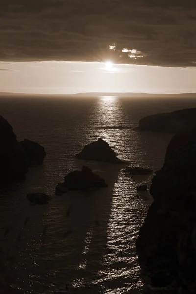 Zonsondergang wild atlantic way zonsondergang — Stockfoto