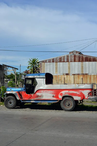 Sima Díszítetlen Jeepney Fülöp Szigeteken — Stock Fotó