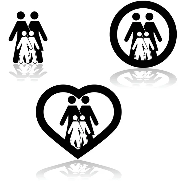 Family love — Stock Vector