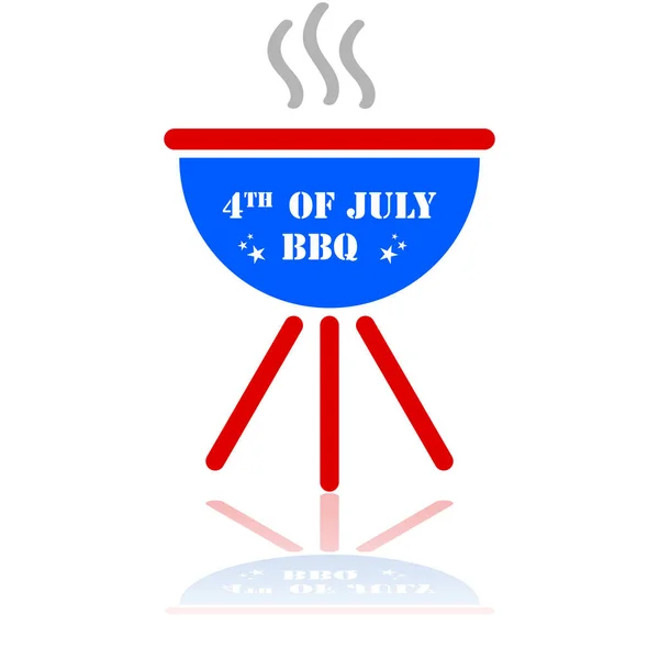 Fourth of July barbecue — Stock Vector