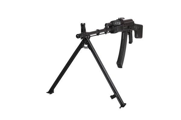 Weapon - Assault rifle on a bipod. Isolated — Stock Photo, Image