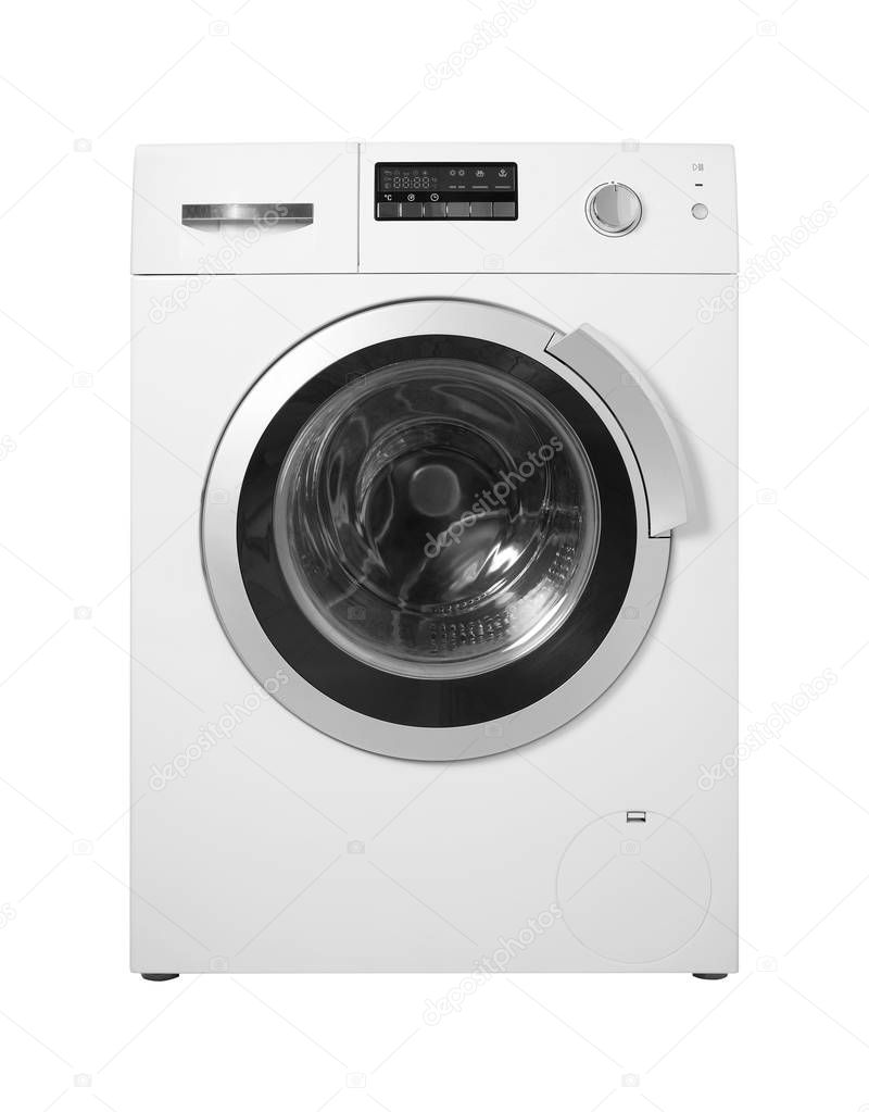 Home appliance - Washing machine. Isolated