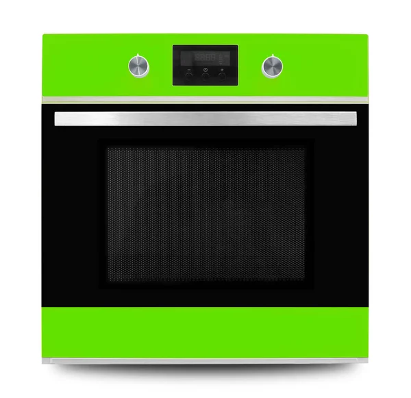 Electrodomésticos - Horno Verde. Aislado — Foto de Stock