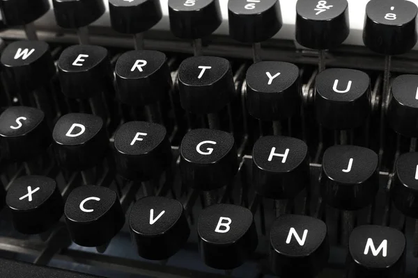Fragment retro klávesnice psacího stroje — Stock fotografie