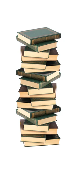 Buku: Tumpukan buku. Terisolasi — Stok Foto