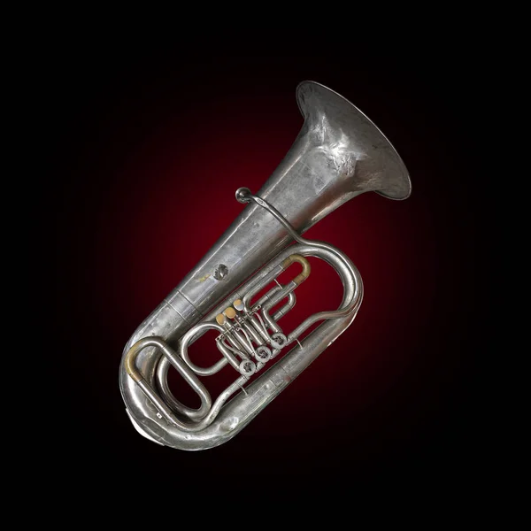 Musikinstrument - Vintage tuba — Stockfoto