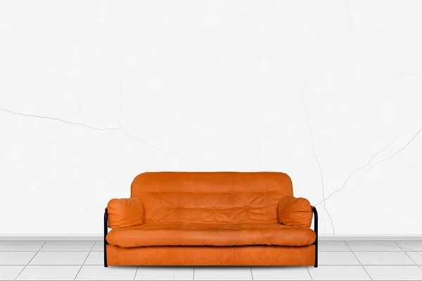 Gestoffeerd meubilair in huis interieur - Divan sofa voor — Stockfoto