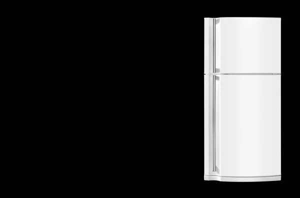 Home appliance - Refrigerator black background. Isolated — Stock Photo, Image