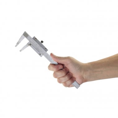 Nesneler araç eylem - Vernier Kaliper ölçme ölçüm eller. ISO