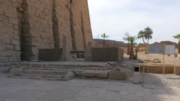Ruinas del Templo de Amón-Ra — Vídeo de stock