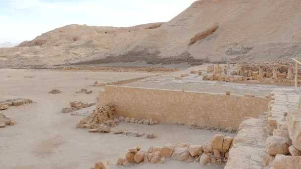 Ruinas del Templo de Hatshepsut — Vídeo de stock