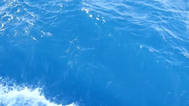 Schaumspritzer fliegen ins Wasser — Stockvideo