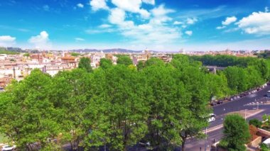 Rome, İtalya - Temmuz 27, 2017:4 k görünüm şehir
