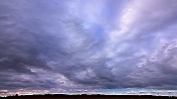 Σύννεφα Και Ουρανός Τιμάμπη — Αρχείο Βίντεο