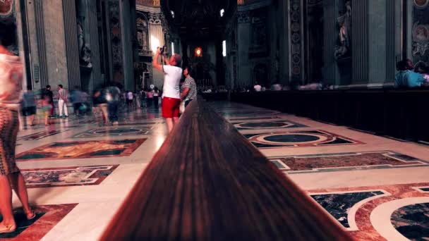 Италия Рим Музей Ватикана — стоковое видео