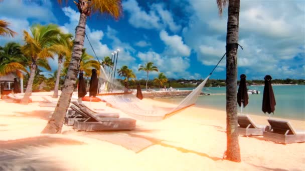 Wyspa Mauritius Wybrzeże Oceanu — Wideo stockowe
