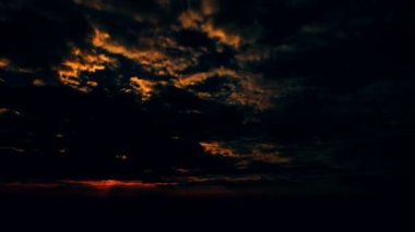 sunset and sea time lapse