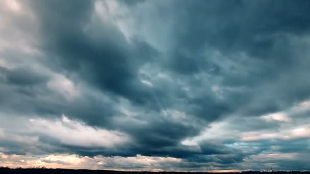 Céu Nuvens Desfasamento Temporal — Vídeo de Stock