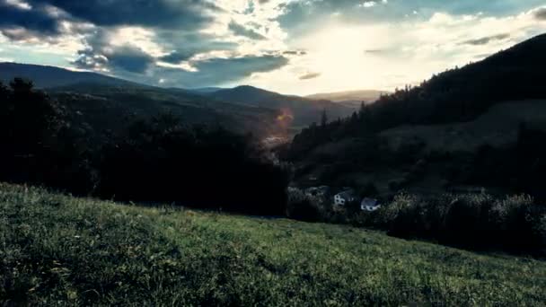 Dağ Manzarası Atış Kaydırıcı Hdr Zaman Ayarlı — Stok video