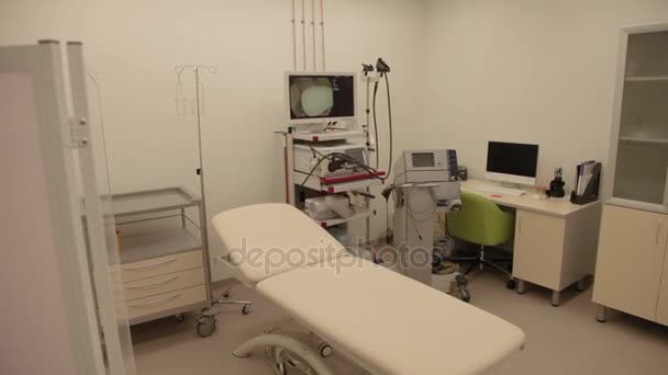 Sala de endoscopia do hospital (clínica ) — Vídeo de Stock