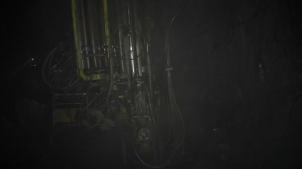 Perfuração de máquina de perfuração subterrânea — Vídeo de Stock