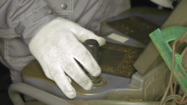 钻机的手控面板 — 图库视频影像
