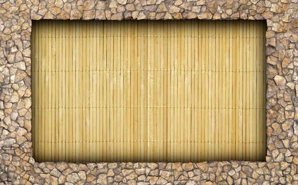 Un muro de piedra natural — Foto de Stock
