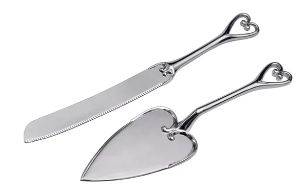 Bıçak ve pasta için spatula — Stok fotoğraf