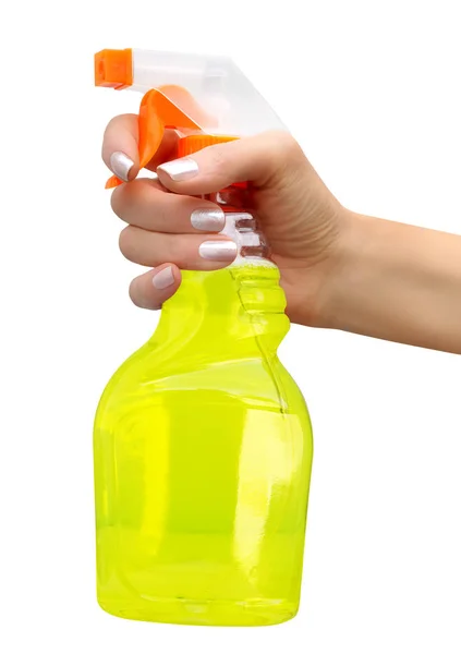 Sprayer in female hand — Stock Photo, Image