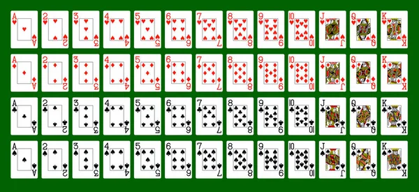 Un mazzo di carte da gioco Foto Stock