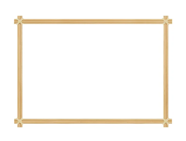 Het frame is gemaakt van bamboe-chips — Stockfoto